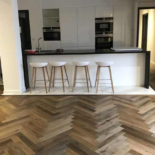 Parquet baton rompu
